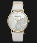 Carrington Luella CT-2008-02 White Mother of Pearl Motif Dial Biege Leather Strap-0