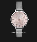Carrington CT-2011-11 Light Pink Sunray with Motif Dial Mesh Strap-0
