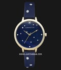 Carrington CT-2012-04 Blue Mother of Pearl with Pattern Dial Blue Satin Strap-0