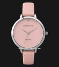 Carrington Claire CT-2013-01-SET1 Pink Dial Pink Leather Strap + Extra Strap-0