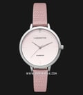 Carrington Claire CT-2013-01 Pink Sandblasted Dial Pink Leather Strap-0