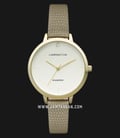 Carrington Claire CT-2013-03 Champagne Sandblasted Dial Beige Leather Strap-0