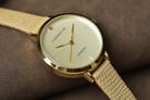 Carrington Claire CT-2013-03 Champagne Sandblasted Dial Beige Leather Strap-5