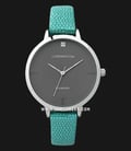 Carrington Claire CT-2013-04-SET4 Gray Dial Green Leather Strap + Extra Strap-0