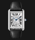 Cartier Tank Must WSTA0040 Automatic Silver Dial Black Grained Calfskin Strap-0