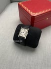 Cartier Tank Must WSTA0041 Ladies Silver Dial Black Grained Calfskin Leather Strap-3