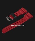 Strap Casio Model GWF-TIO30A-1 18mm Red White Resin - P10427518 -0