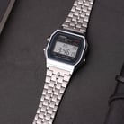 Casio General A159WA-N1DF Retro Digital Dial Stainless Steel Band-3