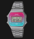 Casio General A168WERB-2ADF Digital Dial Stainless Steel Band-0