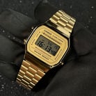 Casio General Retro A168WG-9WDF Digital Dial Gold Tone Stainless Steel Band-3