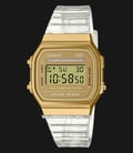 Casio General A168XESG-9ADF Vintage Gold Digital Dial Transparent Resin Band-0