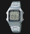Casio General A178WA-1ADF Vintage Digital Dial Stainless Steel Band-0