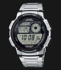 Casio General AE-1000WD-1AVDF 10 Digital Dial Stainless Steel Band-0