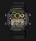 Casio General AE-1300WH-1AVDF Water Resistant 100M Black Resin Band-0