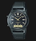 Casio General AW-49HE-1AVDF - 10 Year Battery - Digital Analog Dial Black Resin Band-0