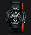 Casio G-Shock AW-591MS-1ADR Black Digital Analog Dial Black Fabric Strap-0