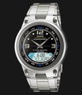 Casio Standard AW-82D-1AVDF - Fishing Gear - 10 Year Battery - Stainless Steel Band-0