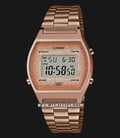 Casio General B640WCG-5DF Digital Dial Rose Gold Stainless Steel Band-0