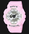 Casio Baby-G BA-110BE-4ADR Street Fashion Ladies Digital Analog Dial Pink Resin Band-0
