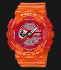 Casio Baby-G BA-110JM-4ADR G-Shock Tandem Series Orange Resin Band-0