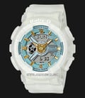 Casio Baby-G BA-110SC-7ADR Spring And Summer Digital Analog Dial White Resin Band-0