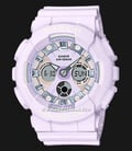 Casio Baby-G BA-130WP-6ADR Special Color Ladies Digital Analog Dial Purple Icy Pastel Resin Band-0