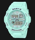 Casio Baby-G G-Lide BAX-100-3ADR Digital Analog Dial Green Resin Strap-0