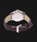 Casio General BEM-151L-4AVDF Beside Classic Red Dial Brown Leather Band-2
