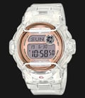 Casio Baby-G BG-169G-7BDR Whale Series Rose Gold Digital Dial White Resin Band-0