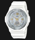 Casio Baby-G BGA-1050GA-7BJF Ladies Digital Analog Watch White Resin Band-0