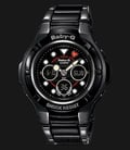 Casio Baby-G BGA-124-1ADR Water Resistant 100M Black Ion Plating Stainless Steel Band-0