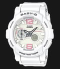 Casio Baby-G BGA-180BE-7BDR Water Resistant 100M White Dial White Resin Band-0