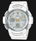 Casio Baby-G Precious Heart Selection BGA-2100GA-7AJF Ladies Digital Analog Watch White Resin Band-0