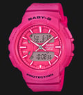 Casio Baby-G FOR RUNNING SERIES BABY-G BGA-240-4ADR Ladies Digital Analog Watch Pink Resin Band-0