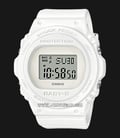 Casio Baby-G BGD-570-7DR Classic Retro Ladies White Digital Dial White Resin Band-0