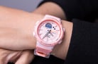Casio Baby-G FOR RUNNING SERIES BGS-100-4ADR Ladies Digital Analog Watch Pink Resin Band-4
