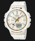 Casio Baby-G FOR RUNNING SERIES BGS-100GS-7ADR Ladies Digital Analog Watch White Resin Band-0