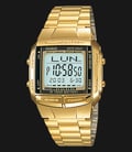 Casio General DB-360G-9ADF Data Bank Digital Dial Gold Ion Stainless Steel Band-0