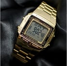 Casio General DB-360G-9ADF Data Bank Digital Dial Gold Ion Stainless Steel Band-3