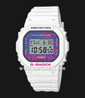 Casio G-Shock DW-5600DN-7DR Psychedelic Multi Colors Series Digital Dial White Resin Band-0