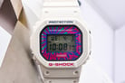 Casio G-Shock DW-5600DN-7DR Psychedelic Multi Colors Series Digital Dial White Resin Band-4