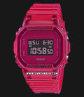 	Casio G-shock DW-5600SB-3DR Jelly Color Skeleton Series Red Digital Dial Red Clear Resin Band-0