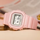 Casio G-Shock DW-5600SC-4JF Spring Color Digital Pink Dial Pink Resin Band-4
