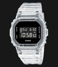 Casio G-Shock DW-5600SKE-7DR Square Black White Skeleton Digital Dial Clear Resin Band-0