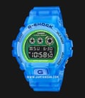 Casio G-Shock DW-6900LS-2DR Color Skeleton Series Digital Dial Blue Clear Resin Band-0