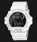 Casio G-Shock DW-6900NB-7DR Mirror-Metallic Black Digital Dial White Resin Band-0