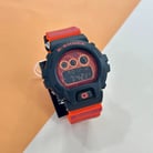 Casio G-Shock DW-6900TD-4DR Time Distortion Series Digital Dial Printed Orange Resin Band-4