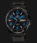 Casio Edifice EF-132PB-1A2VDR Black Stainless Steel Case Resin Band-0