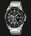 Casio Edifice EF-336DB-1A1VUDF Water Resistant 100M Black Pattern Dial Stainless Steel-0