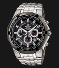 Casio Edifice Chronograph EF-540D-1AVUDF Water Resistant 100M Black Dial Stainless Steel-0
